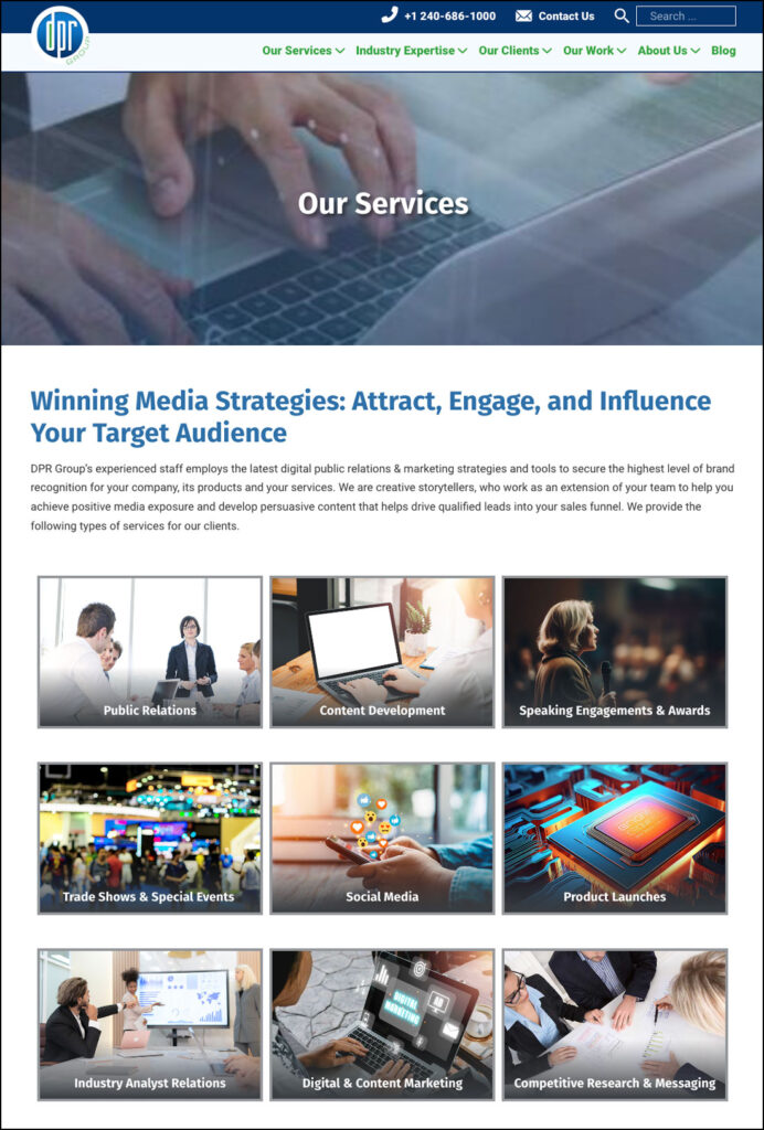 DPR Group web site